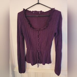 Plum purple blouse